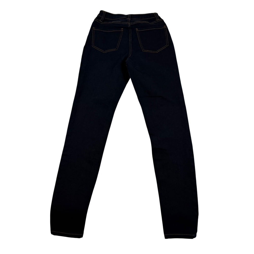 No Boundaries Womens High Rise Skinny Jeans Dark Wash Indigo Stretch Size 1